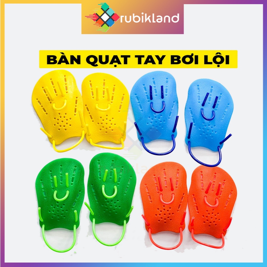 Tay Bơi Ếch Bàn Quạt Tay Tập Bơi Dụng Cụ Phụ Kiện Hỗ Trợ Tập Bơi Trẻ Em Người Lớn