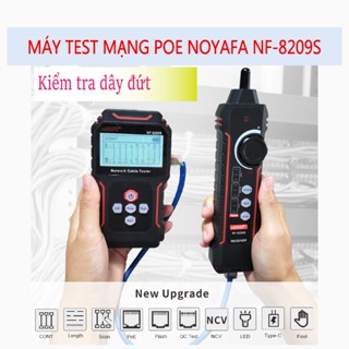Test mạng Noyafa NF-8209S test đấu nối RJ45/RJ11,đo chiều dài, test PoE,dò tìm dây, pin sạc Lithium