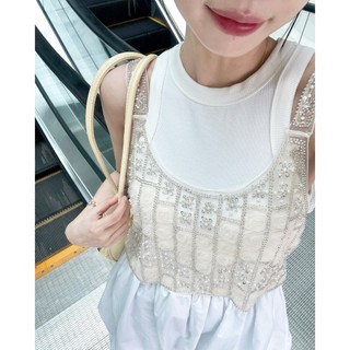 AfterBefore | Đầm Bí Phối Tank Thun 2 Màu