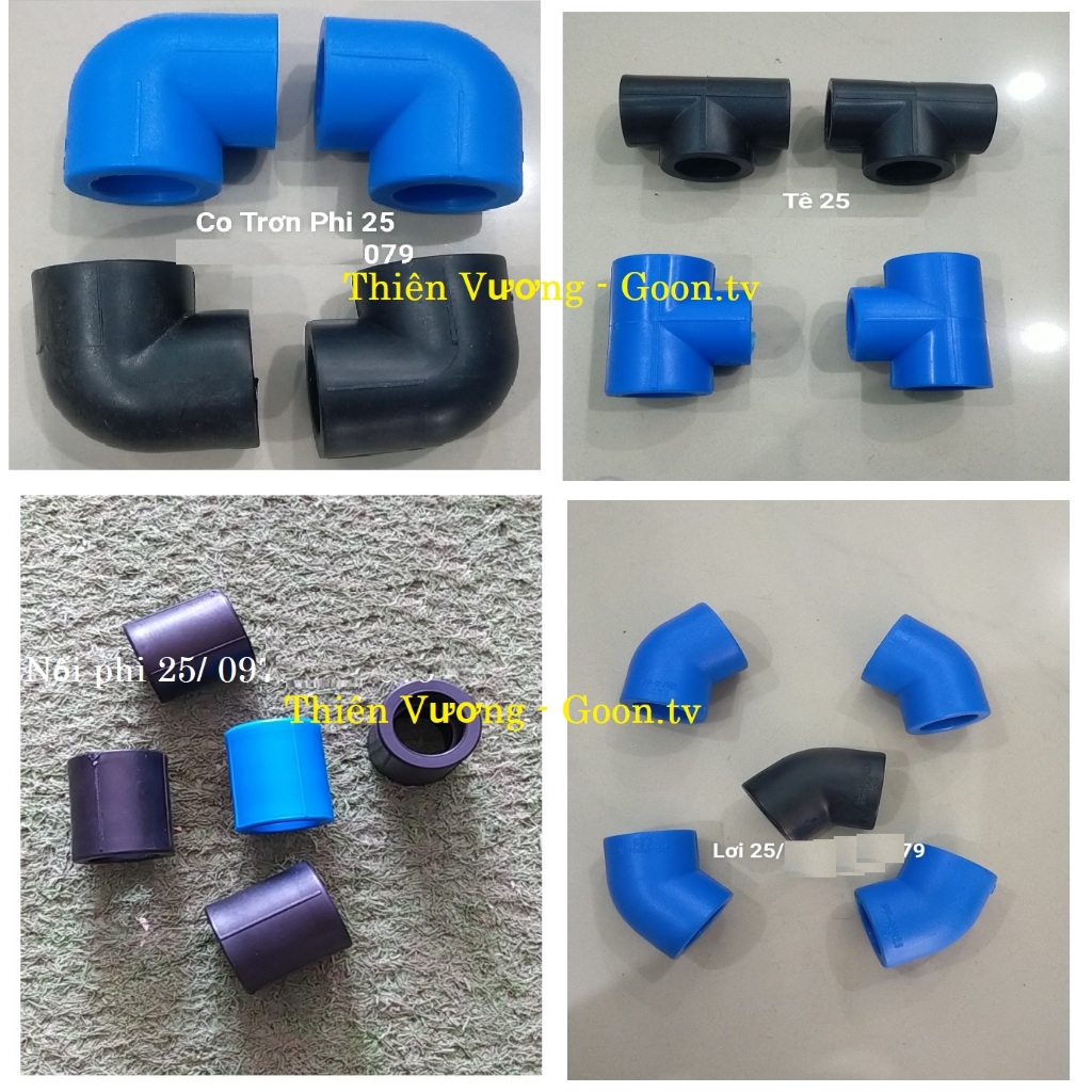 Phụ kiện PPR phi 25, Co, Tê, Nối, Lơi