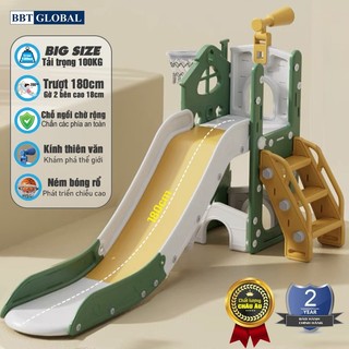 Cầu trượt cho bé BBT Global Bsl410 máng dài 2m, tải trọng 120kg, an toàn tuyệt đối