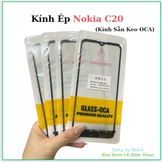 Kính ép keo nokia c20,kính có keo
