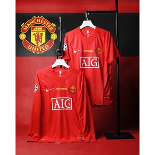 Áo Thi Đấu MU Champions CUP C1 mùa 2007-2008 tay ngắn & tay dài - BOMBSHOP [JS48]