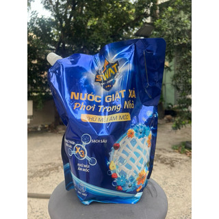 Nước Giặt Xả Swat Phơi Trong Nhà Túi 3.5Kg Siêu Kháng Khuẩn Chống Mùi