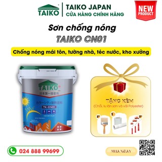 5l sơn chống nóng,chống thấm,chống han rỉ taiko cn-01/bề mặt mái tôn, kim loại, tấm lợp fibro, téc nước, tường nhà