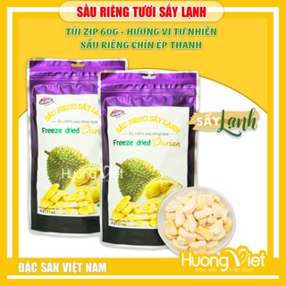 Sầu riêng sấy lạnh Vinamit, đặc sản sầu riêng Việt Nam sấy khô dạng thanh và múi, đồ ăn vặt