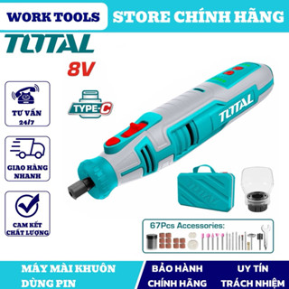 TOTAL Máy mài khuôn dùng pin 8V TMGLI0801