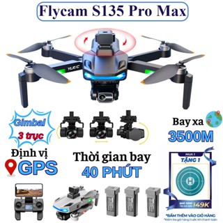 Drone, Máy bay điều khiển từ xa S135 Pro Max, Flycam tốt hơn fly cam L600/ S8000/ Sg108/ K11 Turbo