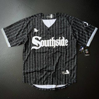 Áo bóng chày Mlb Chicago White Soxjersey hiphop kpop Thun ba lỗ unisex nam nữ big over size thể thao bóng rổ nba nfl