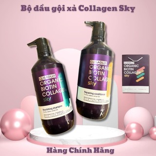Dầu Gội Xả Cao Cấp Dầu gội Sky Clisadlly Organnic Biotin Collagen  Dầu gội phục hồi tóc chống rụng Hương nước hoa
