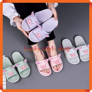 [MỚI] Dép Mặt Heo Ngộ Nghĩnh Cao Su Đúc Dẻo Size 37-40 - Lucky Girl shop NHA TRANG