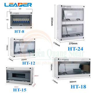 Vỏ tủ điện nhựa chống nước ngoài trời IP65 HT-8/HT-12/HT-15/HT-18/HT-24 Module