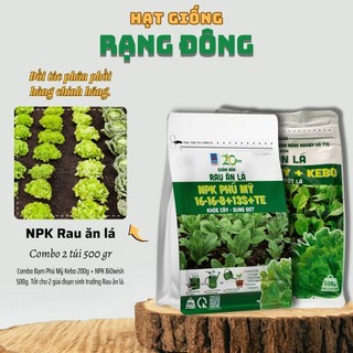 Phân bón npk phú mỹ cho rau ăn lá xanh lá, khỏe cây, nhanh phát triển - hạt giống rạng đông