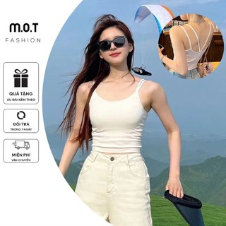 ️🛒 MIỄN SHIP ️🛒 Áo 2 Dây HÀNG ĐẸP Q.U.Ả.N.G C.H.Â.U Croptop Đi Biển, Đi Du Lịch, Quây ống, chất Thun lạnh A22