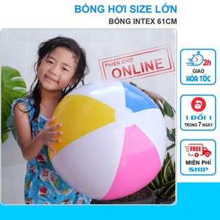 Bóng bơm hơi, bóng bãi biển intex 59030 - size lớn 61cm