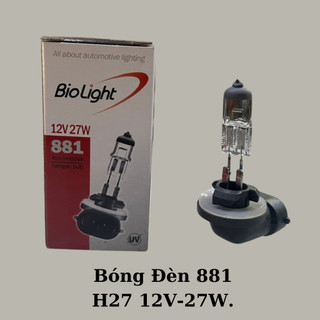 Bóng đèn cốt, đèn gầm-cản xe hyundai getz, accent, avante, elantra...bóng h27-12v/27w hàn quốc biolight.