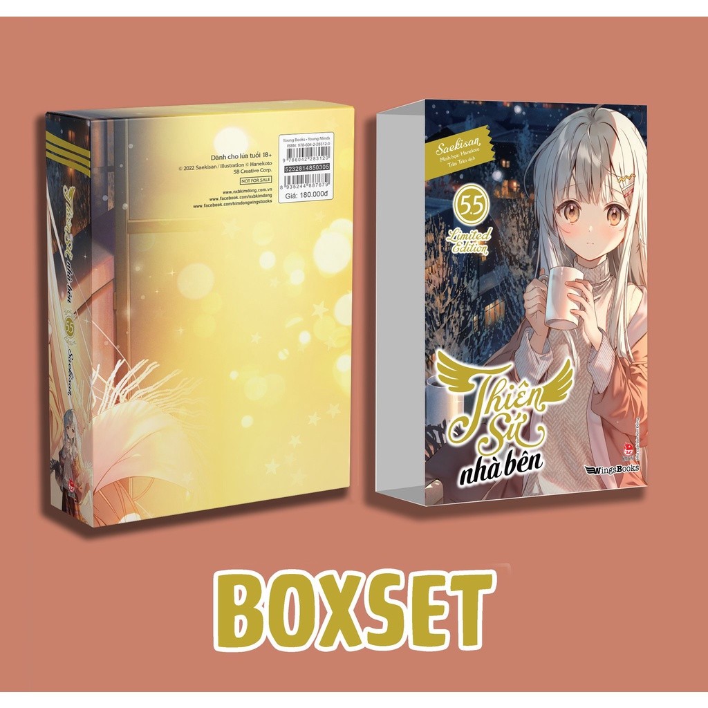 Sách - Boxset Thiên Sứ Nhà Bên - Tập 5.5 - Light Novel - Saekisan - Kim Đồng