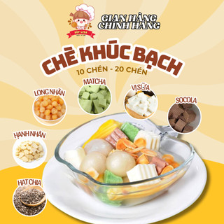 Set Nguyên Liệu Chè Khúc Bạch Long Nhãn, Thạch 3 Vị BẾP LISA NẤU 10-20-30 CHÉN.
