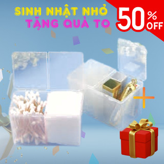 HỘP 2 NGĂN TIỆN LỢI - HỘP ĐỰNG GIẤY LAU GEL- PHỤ KIỆN MÓNG CHANH NAIL
