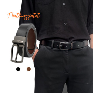  Thắt lưng nam đơn giản dây nịt học sinh đi học - đi làm cho nam bản 3.3cm TLD190 - Thắt Lưng Giá Tốt 