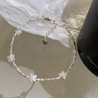 Lắc tay mảnh bạc mix Charm Hồ Điệp Lii.A Silver