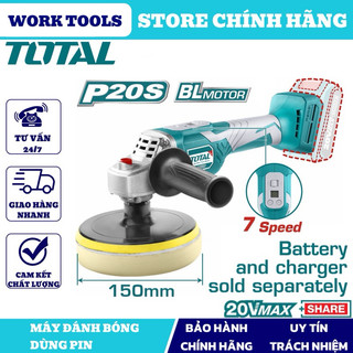 Total máy đánh bóng dùng pin 20v tapli2001