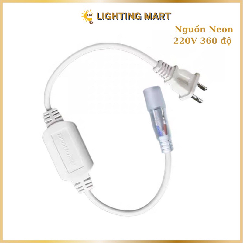 Nguồn Dây Led Neon 360 độ 220V, sử dụng cho led neon 360 độ 220V
