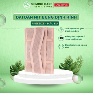 Đai dán nịt bụng, gen nịt định hình sau sinh hỗ trợ giảm eo màu da freesize - slimming care & sylic