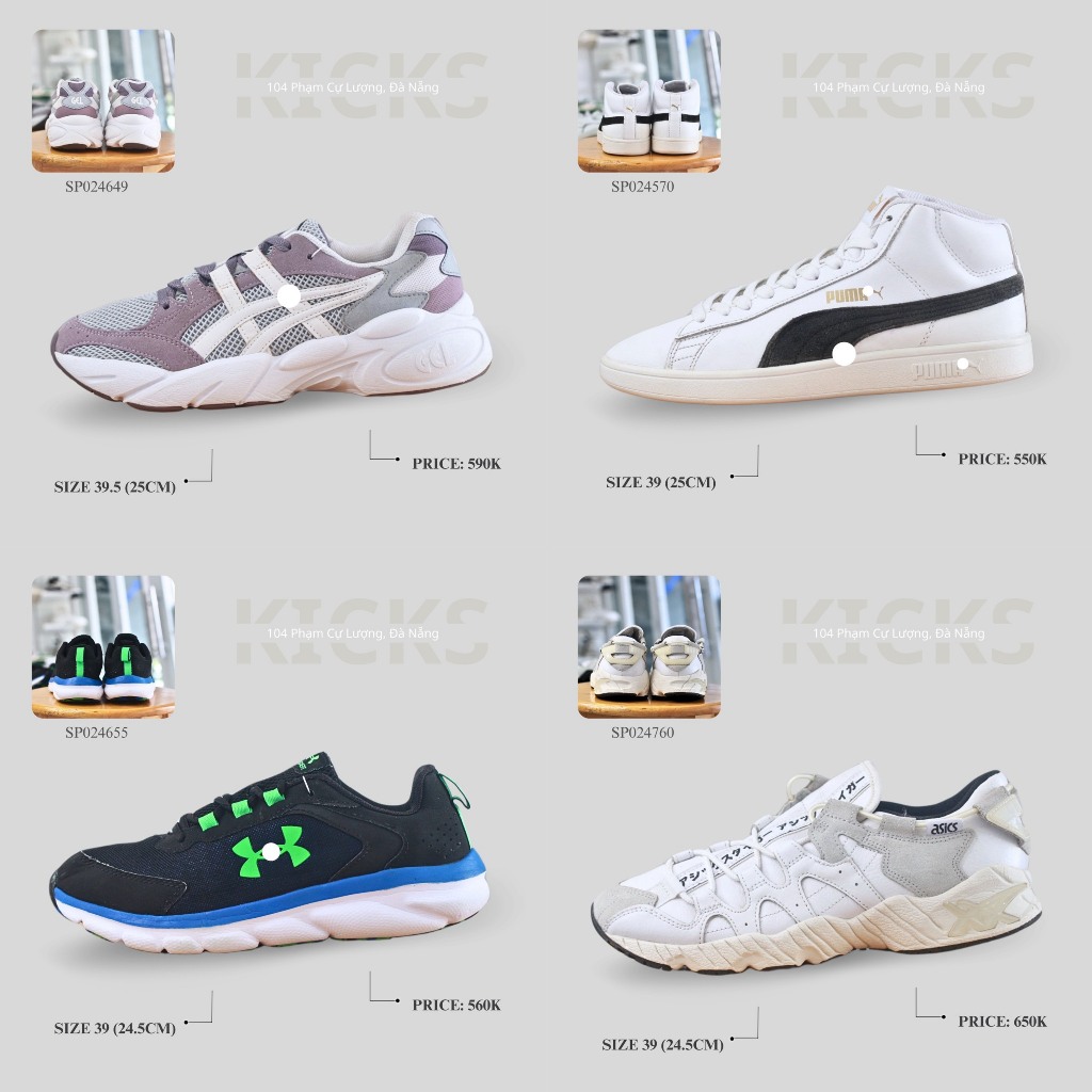 Giày 2hand thể thao Vintagekicks