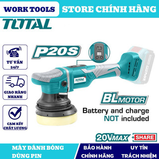 Total máy đánh bóng lệch tâm dùng pin 20v tapli2002
