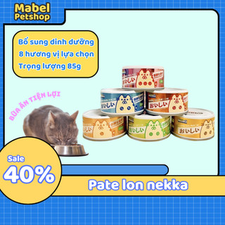 Pate mèo, Pate Neeka lon 85g dạng sốt thịt, Pate Neeka cho mèo dạng Gravy