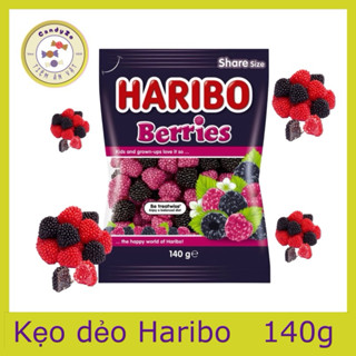 Kẹo Dẻo Haribo Berri Đức 140g (3 loại)