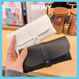 Bao da đựng mắt kính chất liệu da loại tốt túi da mắt kính thiết kế thời trang sang trọng Briny KM2