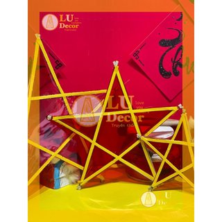 Đèn ông sao không khung tròn decor l LU Decor