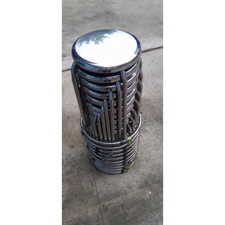 Combo 10 Ghế đôn inox có vòng dưới inox 304 cao 50cm giá tại xưởng sản suất