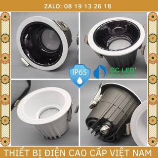  Đèn âm trần Spotlight GC LED, dòng Cao Cấp chống ẩm, chống nước IP65, chiếu sâu chống chói lóa, bảo hành 2 năm