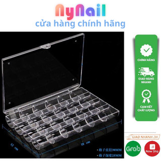 Khay nhựa set 28 ô - 6 ô đựng phụ kiện charm nail - Phụ kiện đồ nail