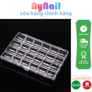 Khay nhựa set 28 ô - 6 ô đựng phụ kiện charm nail - Phụ kiện đồ nail