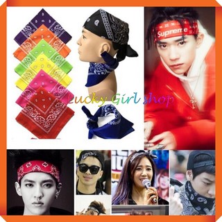 Khăn Vuông Đa Năng Bandana Cột Đầu, Cột Cổ Khăn Phượt Unisex Cá Tính - Lucky Girl shop NHA TRANG
