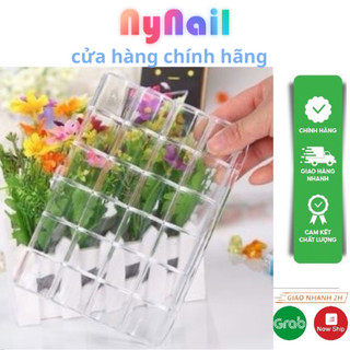 Khay nhựa set 28 ô - 6 ô đựng phụ kiện charm nail - Phụ kiện đồ nail