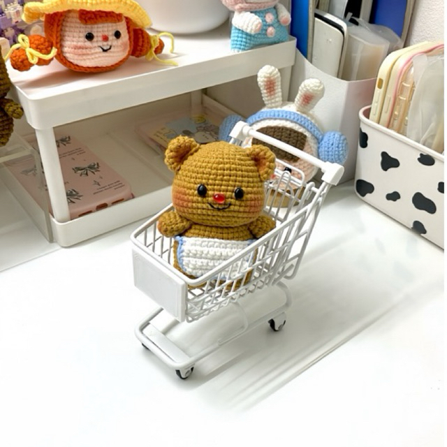 Bé gấu butter bear bằng len