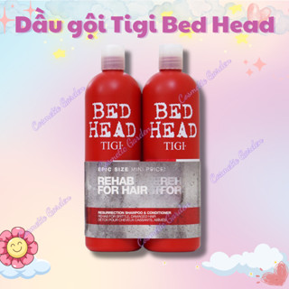 Dầu Gội Đầu Tigi Đỏ - Cặp Dầu Gội Xả Tigi Bed Head Phục Hồi Cấp Độ 3 - Tigi Dung Tich 750ml