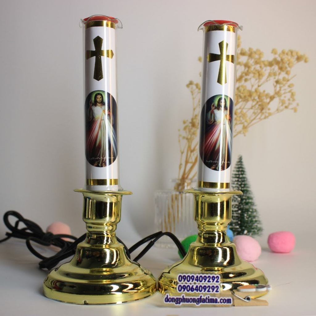 Đèn Cầy Điện Công Giáo (ĐẠI) (NCDS-0079)