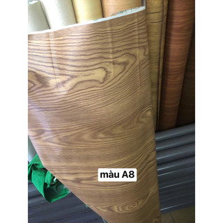 Giấy decal vân gỗ có keo sẵn bóc dán