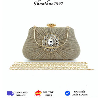 Túi cốp dự tiệc đính hoa đá siêu đẹp - ST228