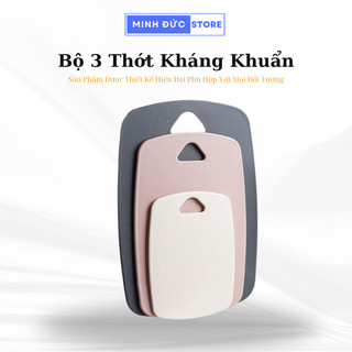 Bộ 3 Thớt Kháng Khuẩn Chống Trơn Trượt Nhiều màu, Combo set 3 Thớt Nhựa kháng khuẩn an toàn cho sức khỏe, dễ vệ sinh