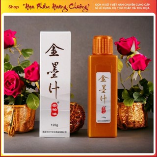 Mực nhũ vàng ánh kim thư pháp thư họa