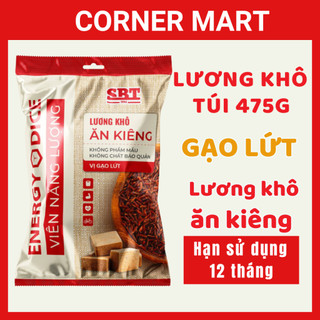 Lương khô ăn kiêng vị gạo lứt gói 475g lương khô mini lương khô ngon thay thế bữa ăn