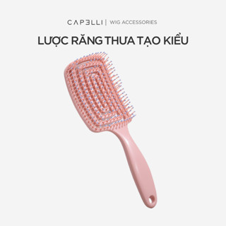 Lược Răng Thưa CAPELLI Gỡ Rối Và Tạo Kiểu Tóc Bản Rộng Đàn Hồi Màu Pastel