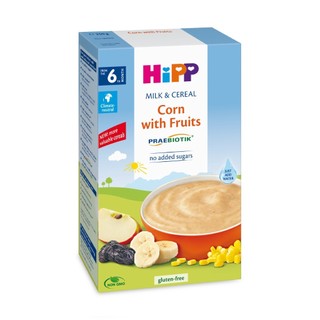 Bột ăn dặm HiPP - Gạo sữa lúa mạch, hoa quả 250g cho bé (từ 6 tháng)